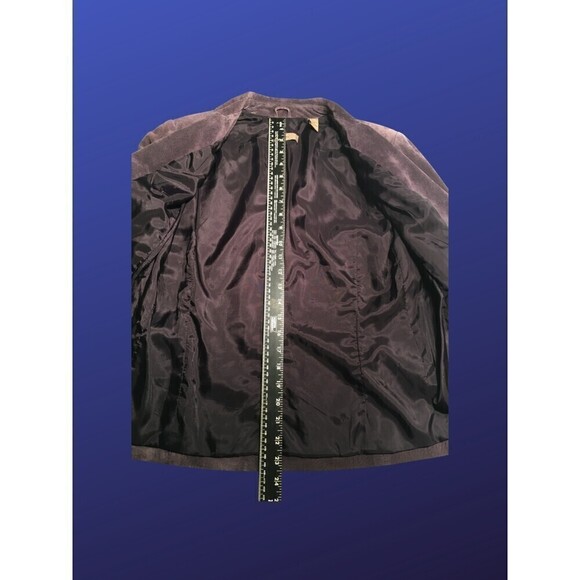 I.E. Blazer Jacket, 100% SUEDE Leather, EGGPLANT, WOMEN’S Size S, NWOT - Picture 6 of 10